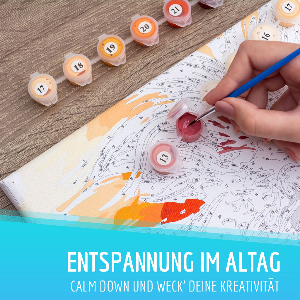 "Eigenes Foto" - Personalisiertes Malen nach Zahlen auf Leinwand ...