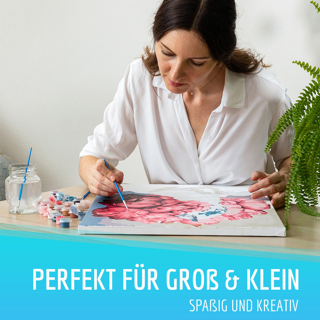 "Eigenes Foto" - Personalisiertes Malen nach Zahlen auf Leinwand